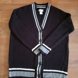 Arizona Jean Company Black and Gray Women's Cardigan